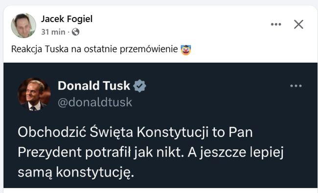 Donald Tusk zaorał Andrzeja Dudę