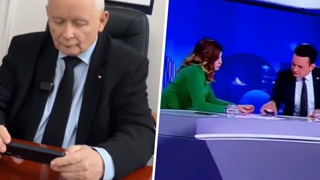 Jarek pochwalił się komórką i zaliczył wpadkę. Pionowy filmik oglądał w poziomie [wideo i memy]