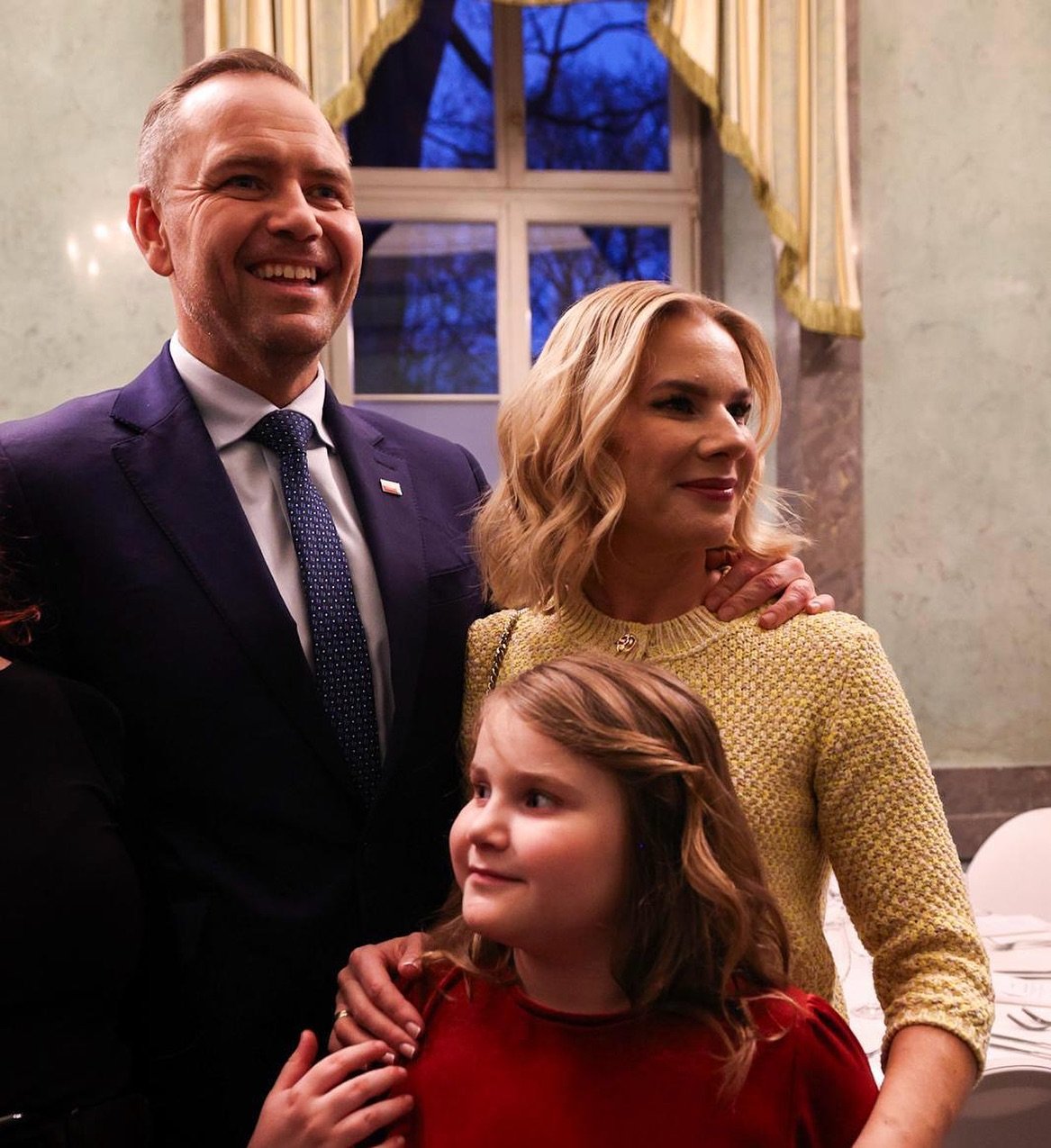 Karol Nawrocki, Marta Nawrocka, obok siebie, córka