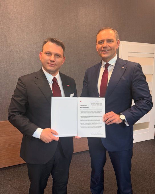 Karol Nawrocki, Sławomir Menzten obok siebie