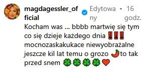 Post Magdy Gessler na Instagramie