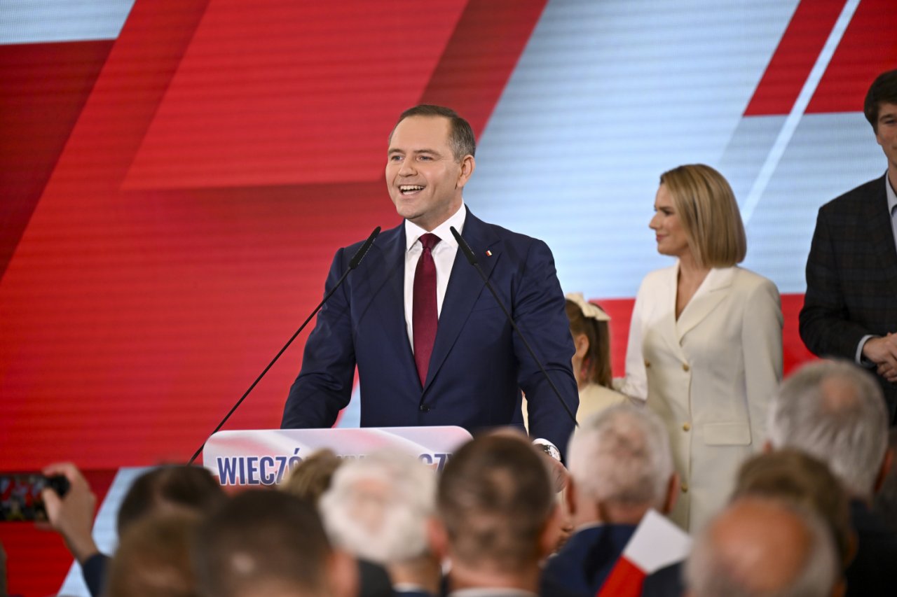Karol Nawrocki przemawia