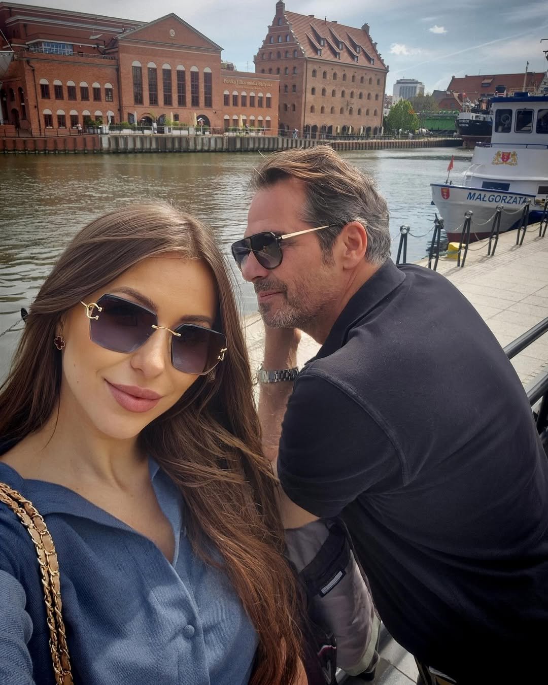 Paweł Deląg z ukochaną w Gdańsku