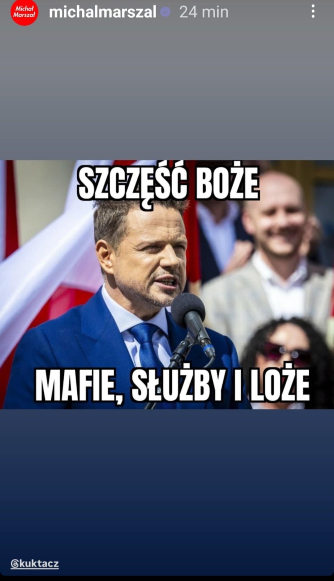 Rafał Trzaskowski w garniturze mem