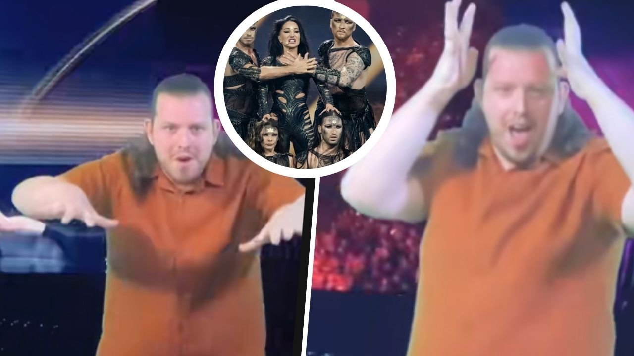 Tłumaczył na język migowy występ Justyny Steczkowskiej na Eurowizji. Jego "praca" z miejsca stała się hitem sieci [wideo]