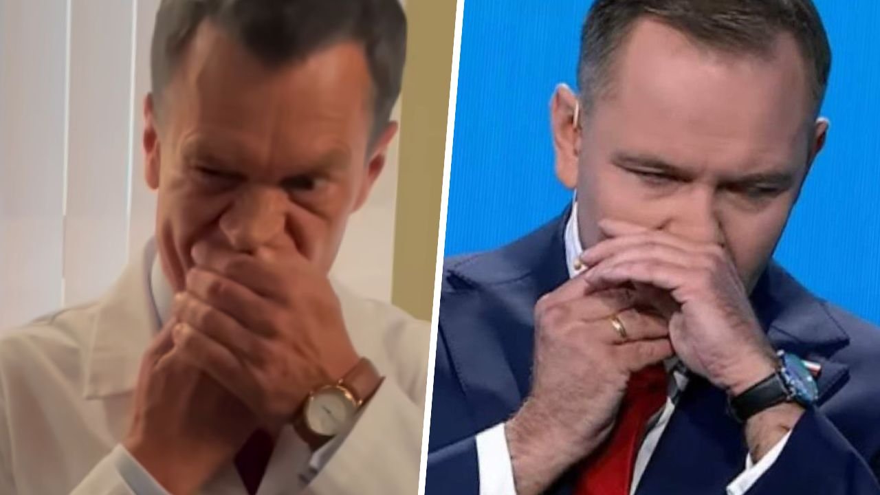 Michał Żebrowski kapitalnie sparodiował wciągającego Karola. Wykorzystał rolę lekarza w "Na dobre i na złe" [wideo]