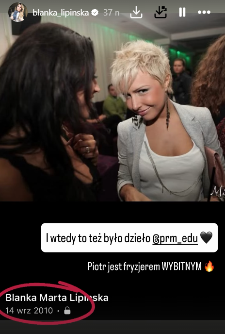 Blanka Lipińska, krótkie włosy