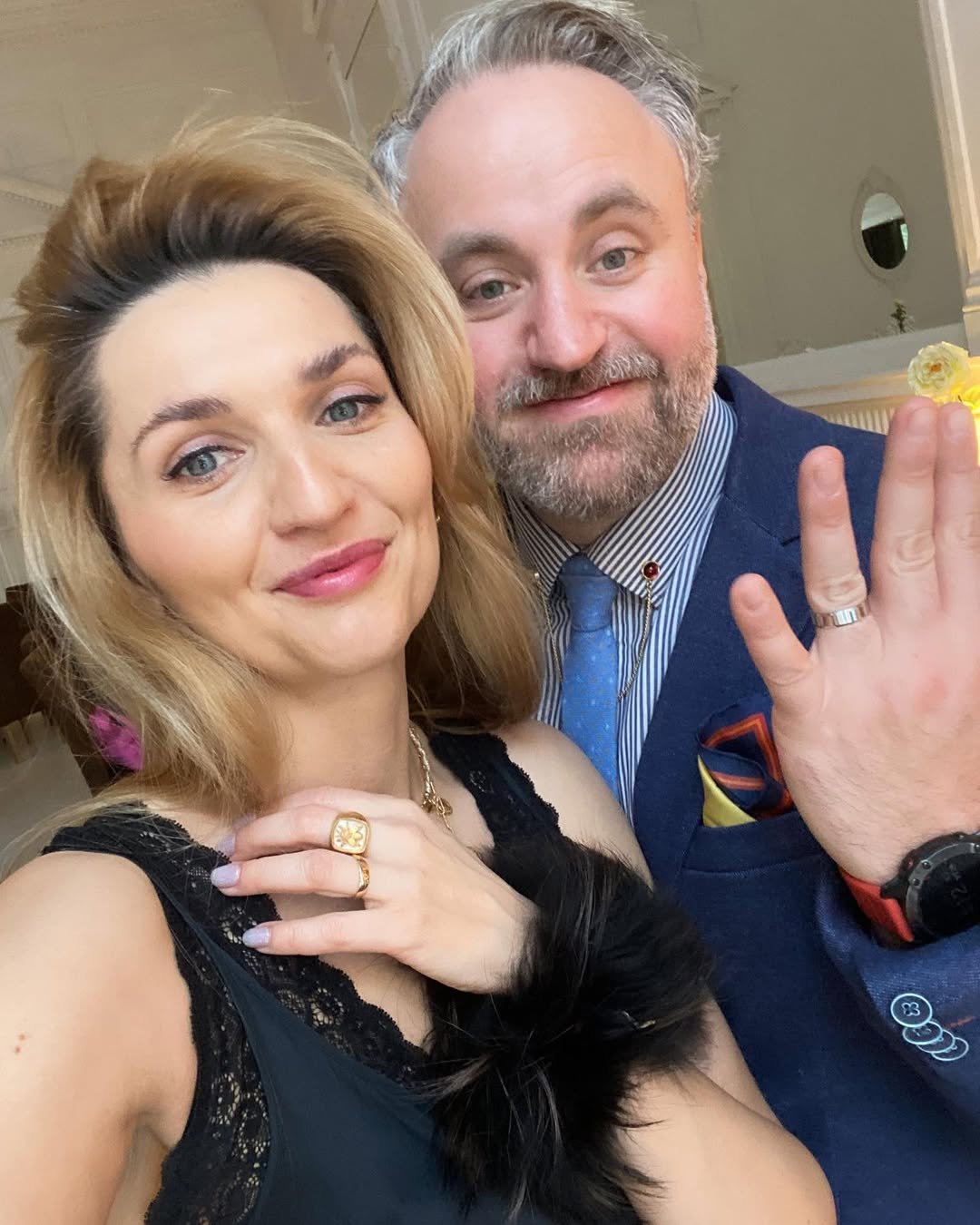 jagna-niedzielska robi selfie z mężem