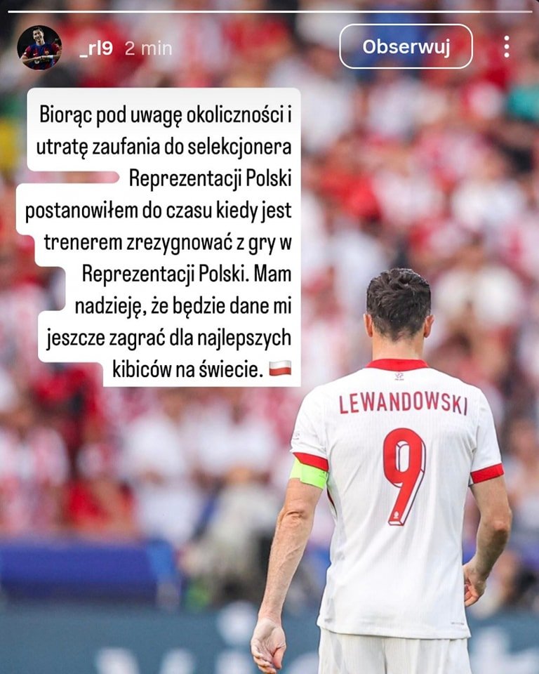 Robert Lewandowski w koszulce reprezentacji