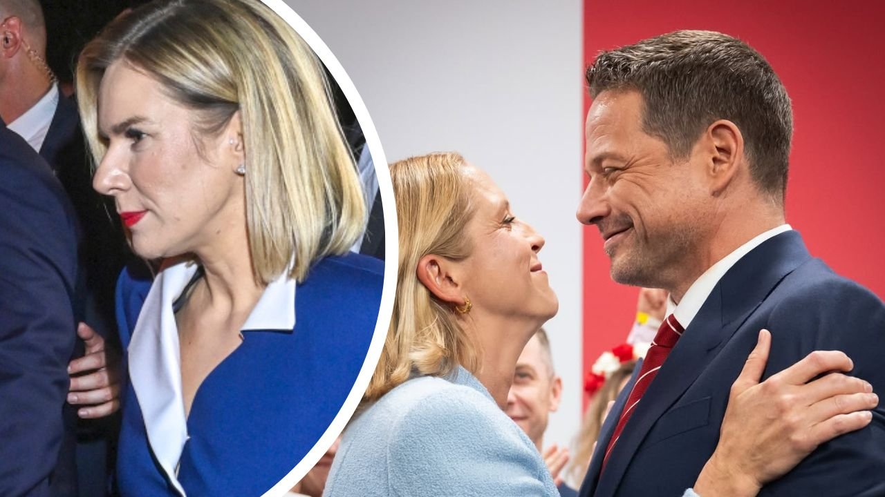 Marta od Karola i Gosia od Rafała na wielkich wieczorach mężów. Obie zadały szyku, choć jedna wyglądała jak stewardessa