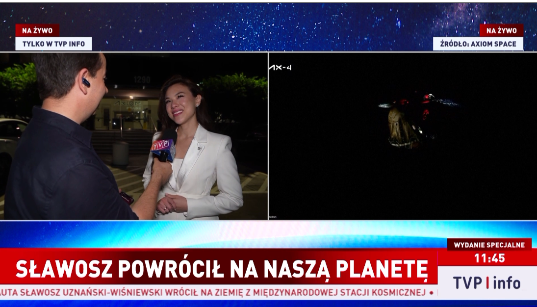 Aleksandra Uznańska-Wiśniewska w białej marynarce