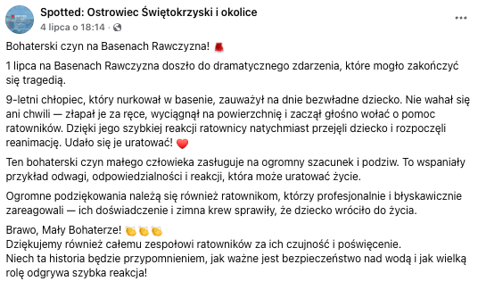 Post o Alexie z Ostrowca Świętokrzyskiego na Spotted