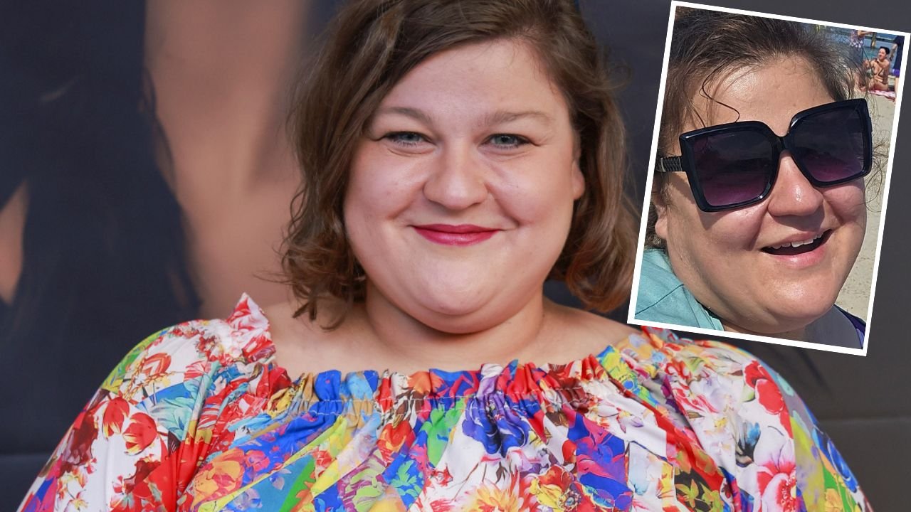 Dominika Gwit wskoczyła w fioletowy kostium kąpielowy. Jej dekolt do pasa pobudził fanów