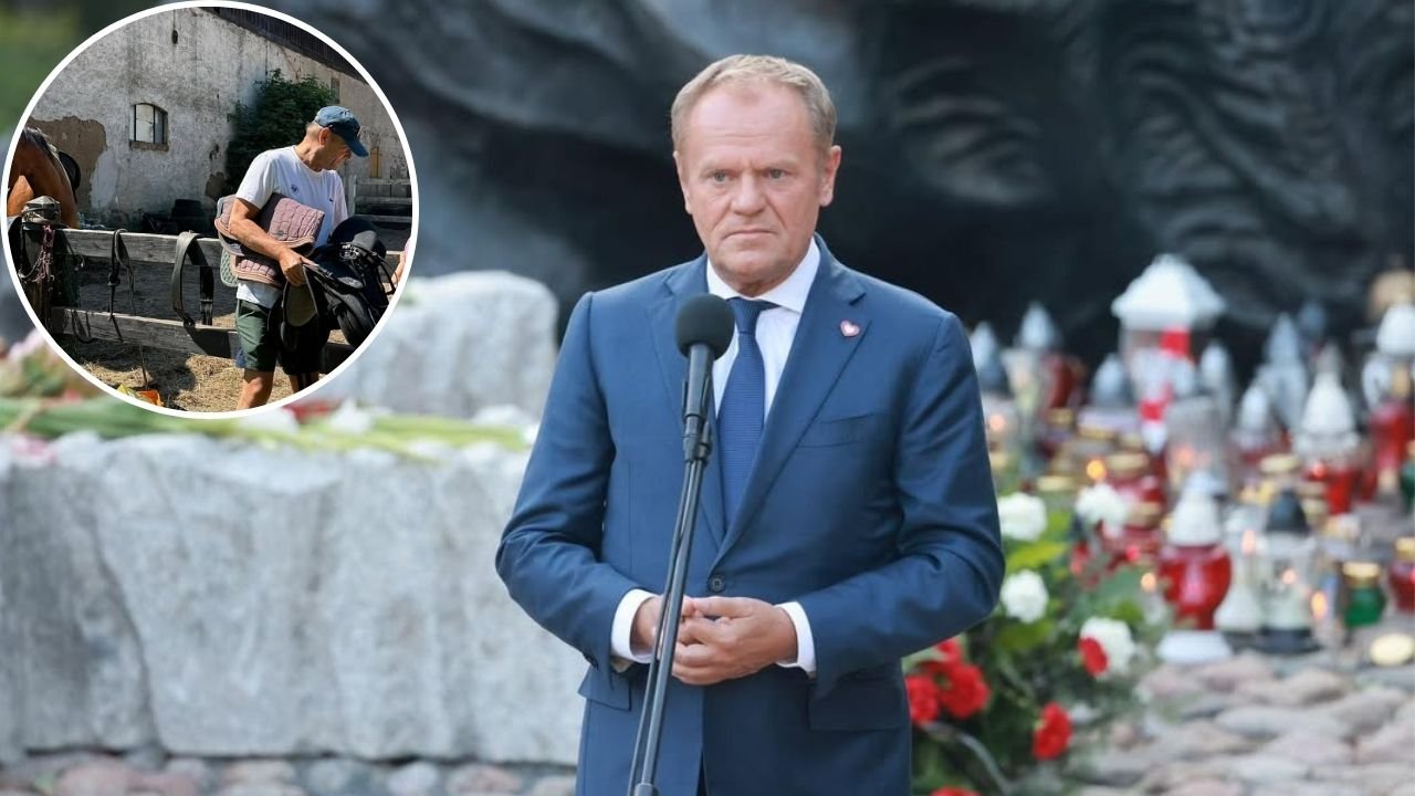 Donek zabrał wnuczki na konie. Przy okazji wyjawił swoją jeździecką kompromitację sprzed lat