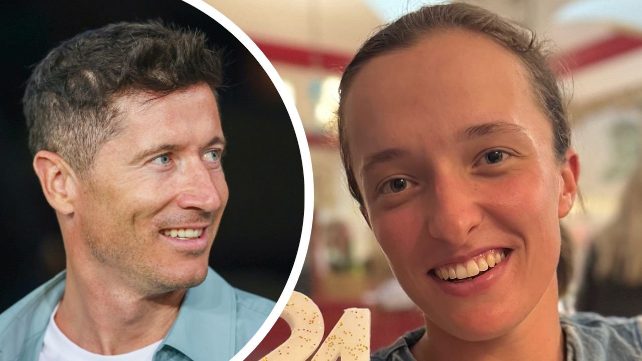 Robert Lewandowski gratuluje Idze Świątek mistrzowskim memem. Lewy rozbawił pół Internetu