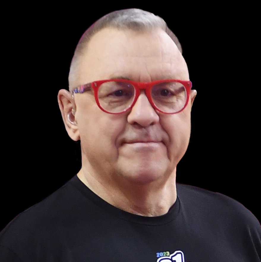 Zbliżenie na twarz Jerzego Owsiaka