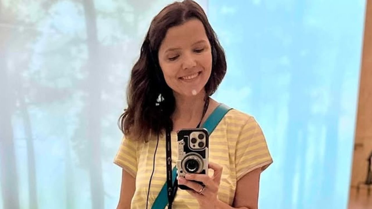 Joanna Jabłczyńska nie pozostawiła wiele wyobraźni. Pluskała się w kusym stroju, eksponując wielki dekolt