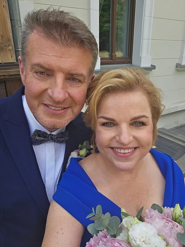 Katarzyna Bosacka z mężem.
