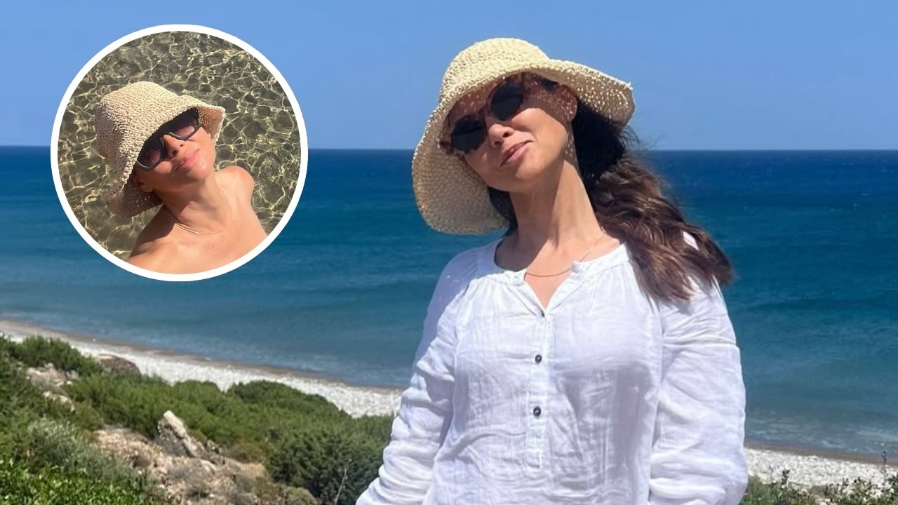 Kinga Rusin przesłała fanom pocztówkę z Rodos. Na zdjęciu stanęła, jak ją Bozia stworzyła