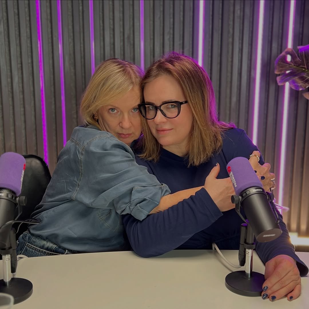 Marzena Rogalska i Joanna Kołączkowska w trakcie wywiadu