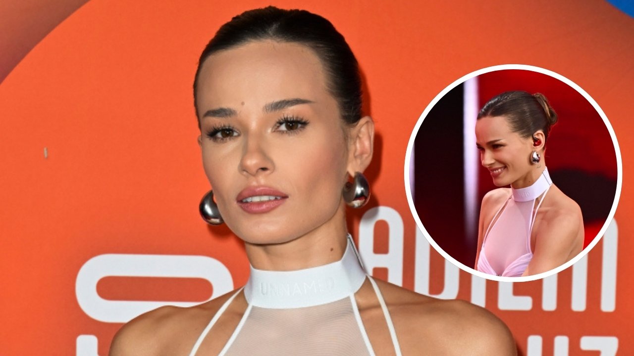 Natalia Szroeder jak z pokazu Victoria's Secret. W niewinnej bieli wyglądała jak zbuntowany anioł