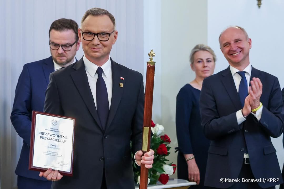 Andrzej Duda w czasie uroczystości 