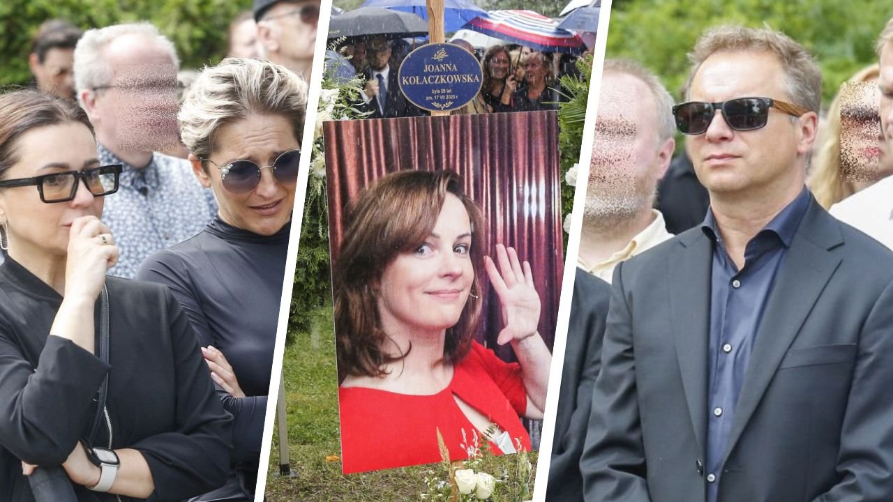 Tak wyglądał humanistyczny pogrzeb Joanny Kołaczkowskiej: Tadla i Steczkowska całe we łzach. Nagle wszyscy usłyszeli głos zmarłej