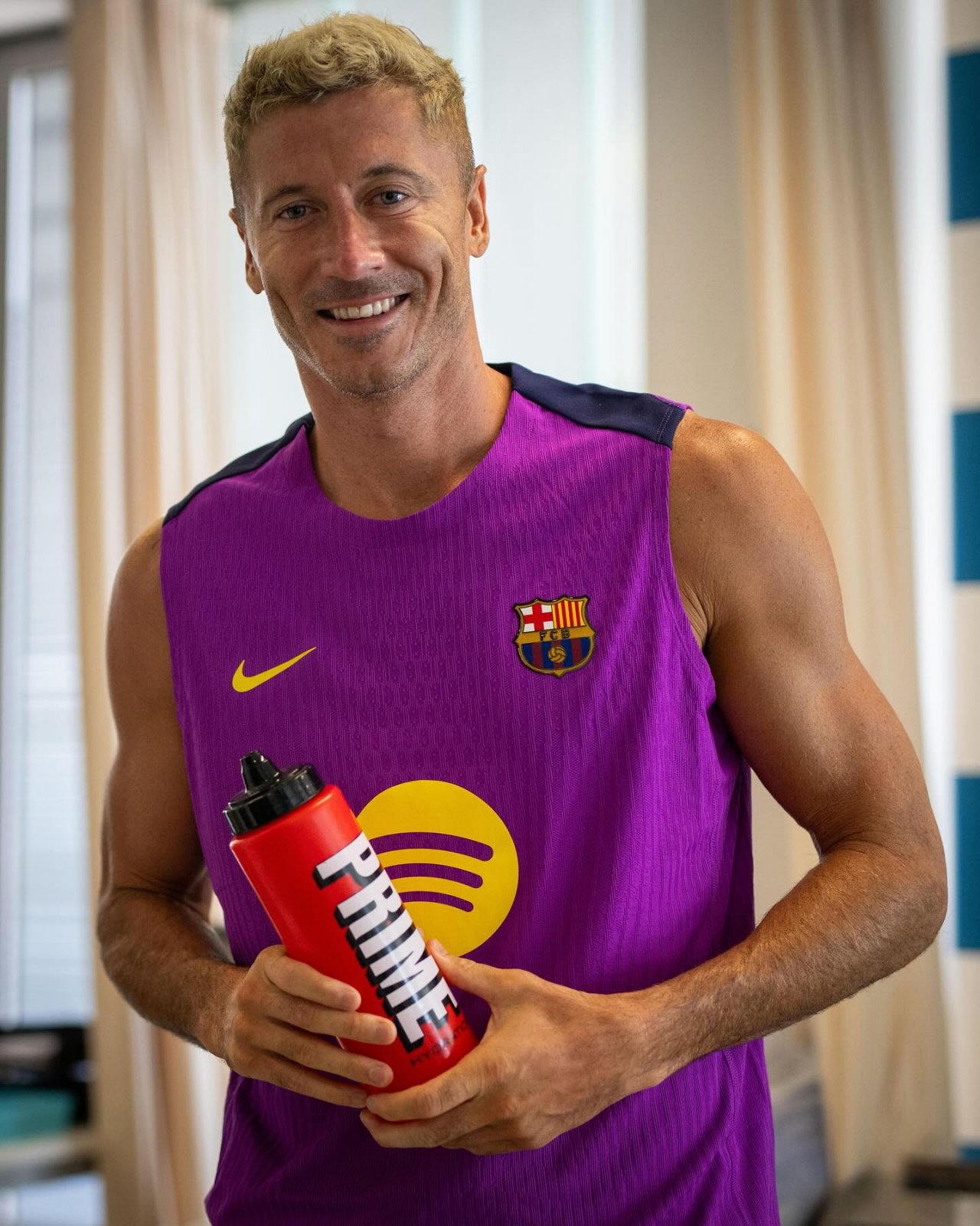 Robert Lewandowski, blond włosy