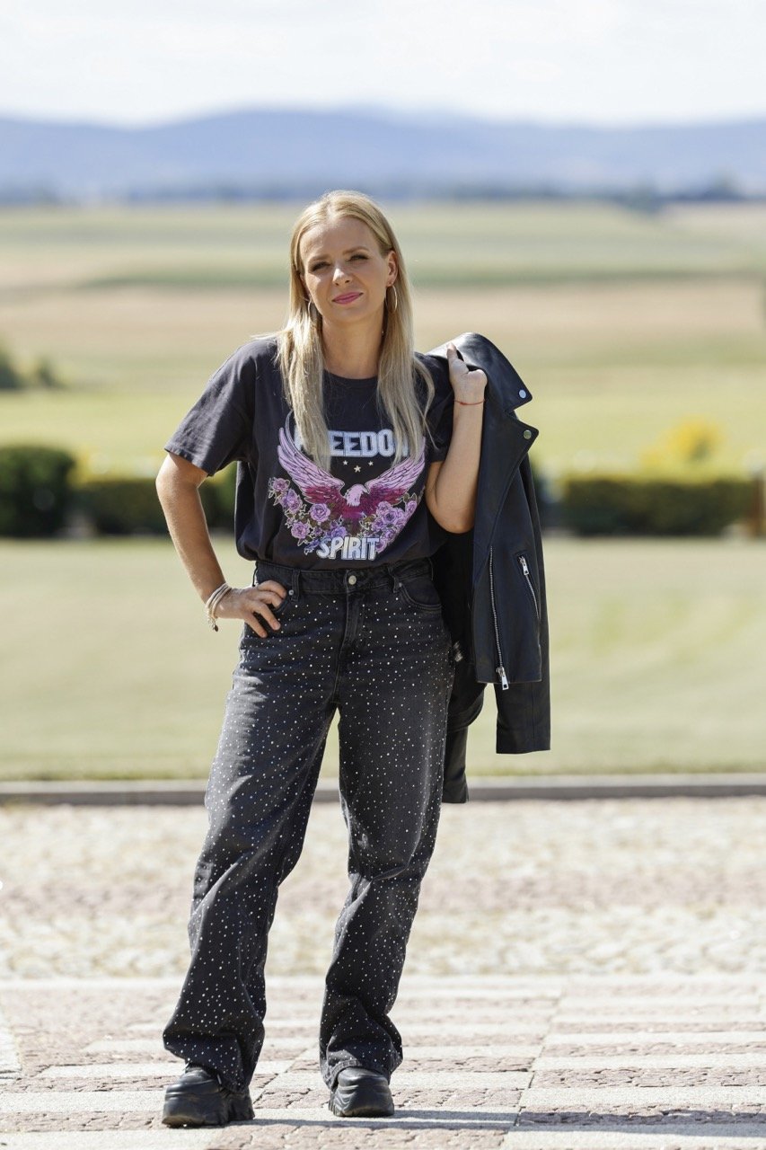 Aneta Zając na planie "Pierwszej miłości"