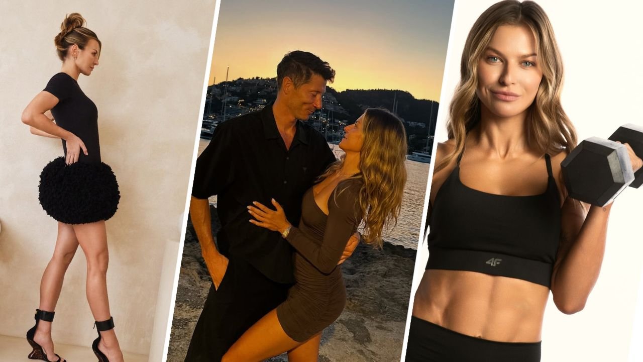 Anna Lewandowska: elegancko w czanej sukience, sportowo i z mężem Robertem Lewandowskim na plaży