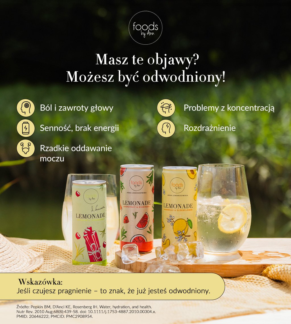 Masz te objawy? Możesz być odwodniony! - infografika.