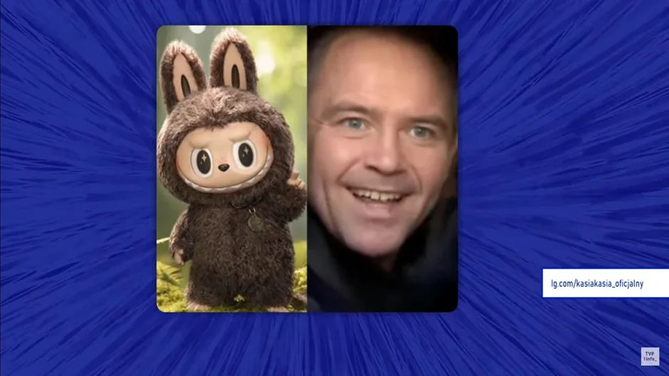 Karol Nawrocki i laleczka Labubu