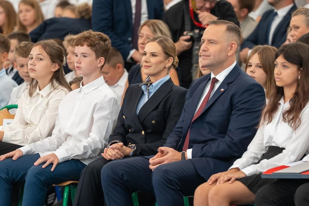 Karol Nawrocki i Marta Nawrocka na rozpoczęciu roku szkolnego