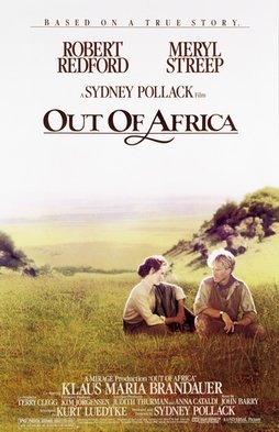 Plakat z filmu Pożegnanie z Afryką