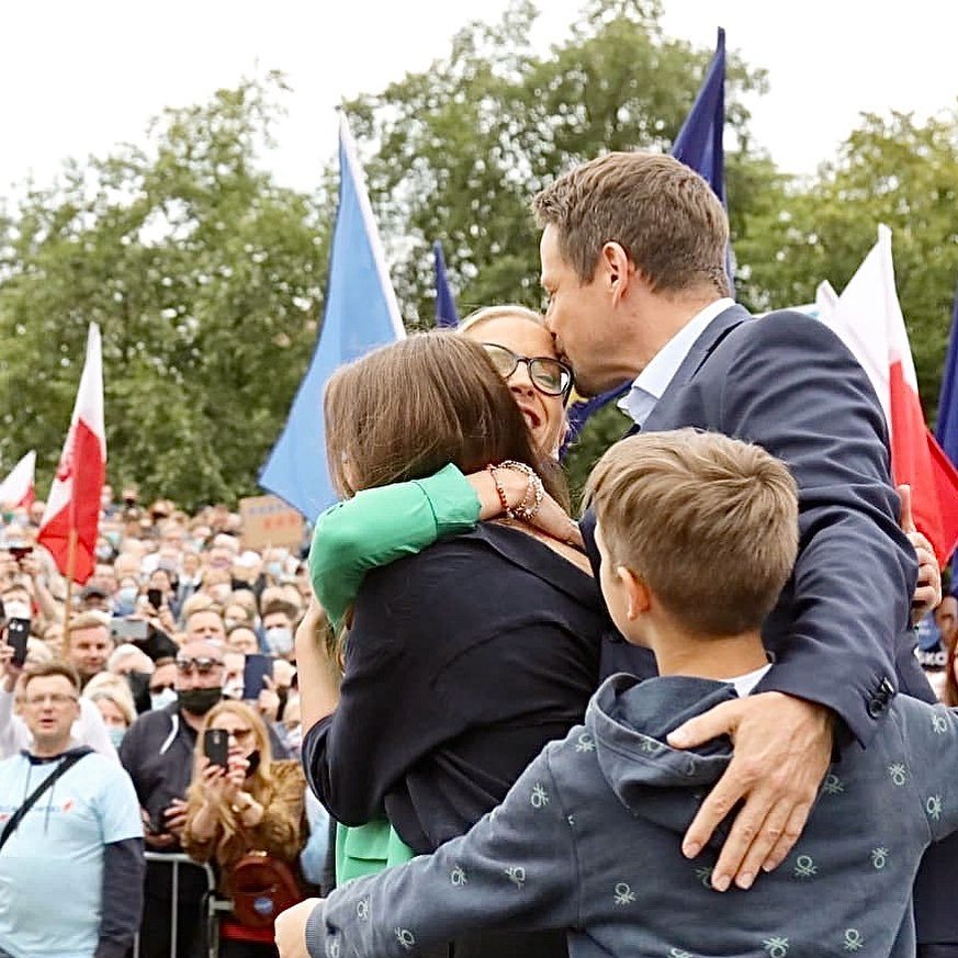 Rafał Trzaskowski z rodziną