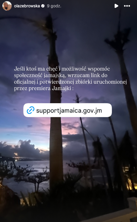 Aleksandra Żebrowska huragan