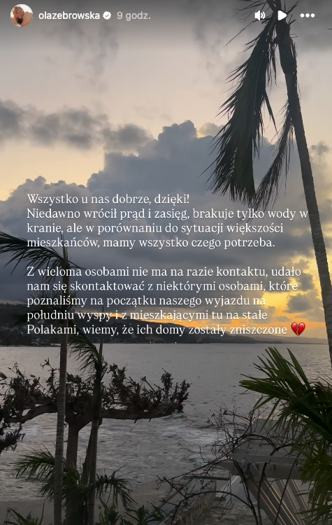 Aleksandra Żebrowska huragan