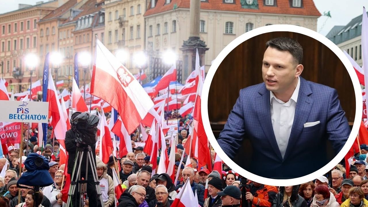 Klęska na marszu PiS: politycy się kłócą, a prawdę ujawnił dopiero Mentzen. "Dlatego przyszło tak mało ludzi"