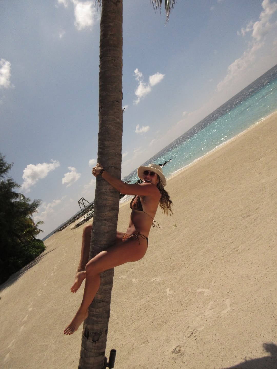 aryna sabalenka w bikini na drzewie