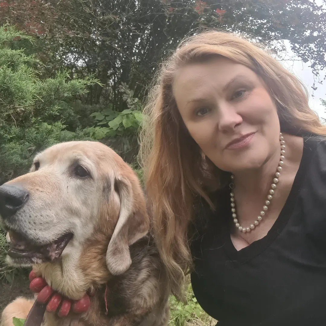 Katarzyna Piekarska z psem