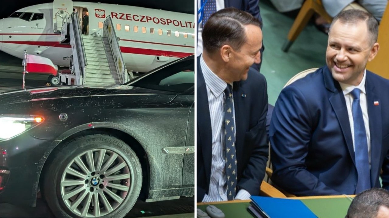 Skandal w Rydze, limuzyna Nawrockiego utytłana w błocie. Niesłychane, co na to Sikorski