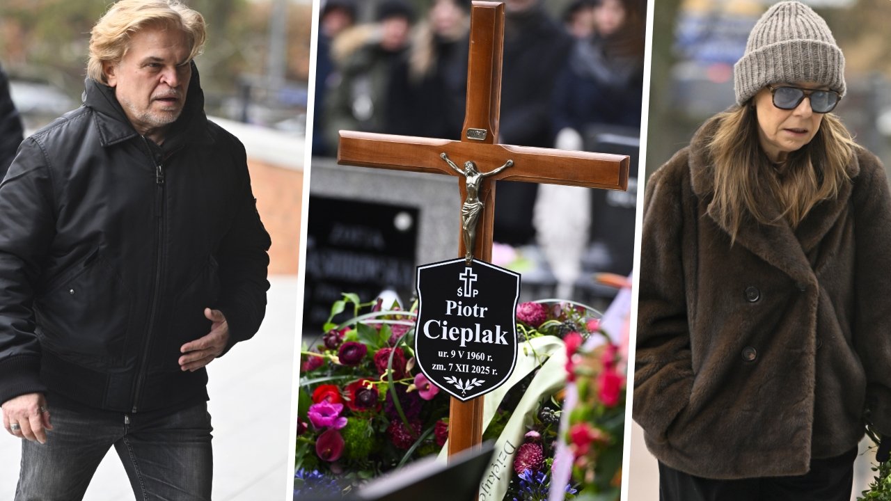 Pogrzeb Piotra Cieplaka. Gwiazdy pożegnały mistrza: Zamachowski, Boberek i Kulesza cała we łzach