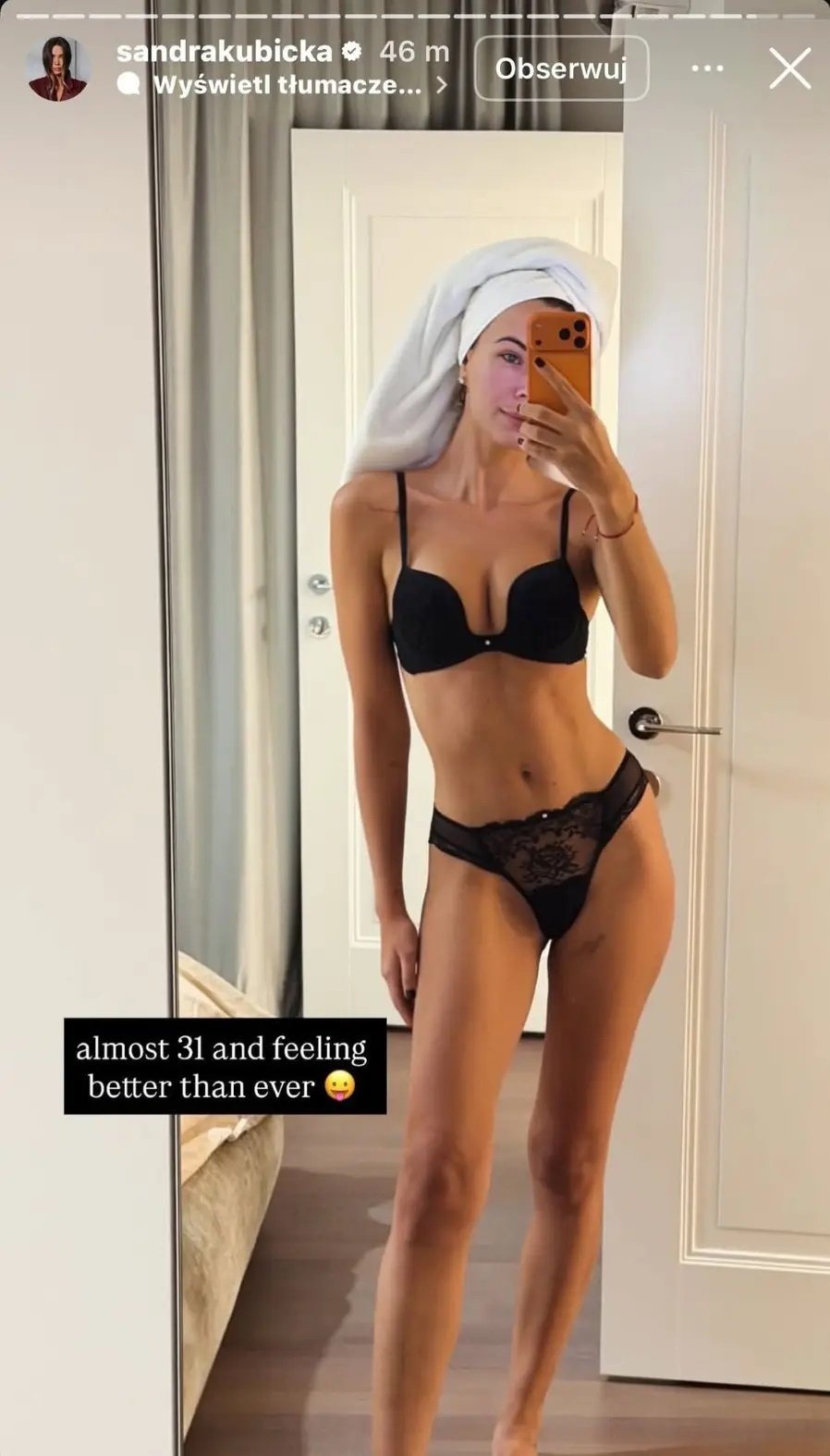 sandra kubicka w bieliźnie