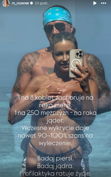 Malgorzata Rozenek i Radosław Majdan