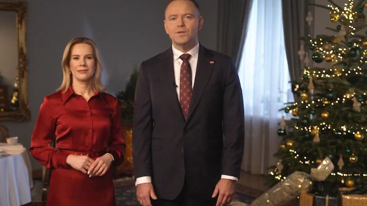 Marta Nawrocka i Karol Naerocki orędzie z okazji Bożego Narodzenia 2025