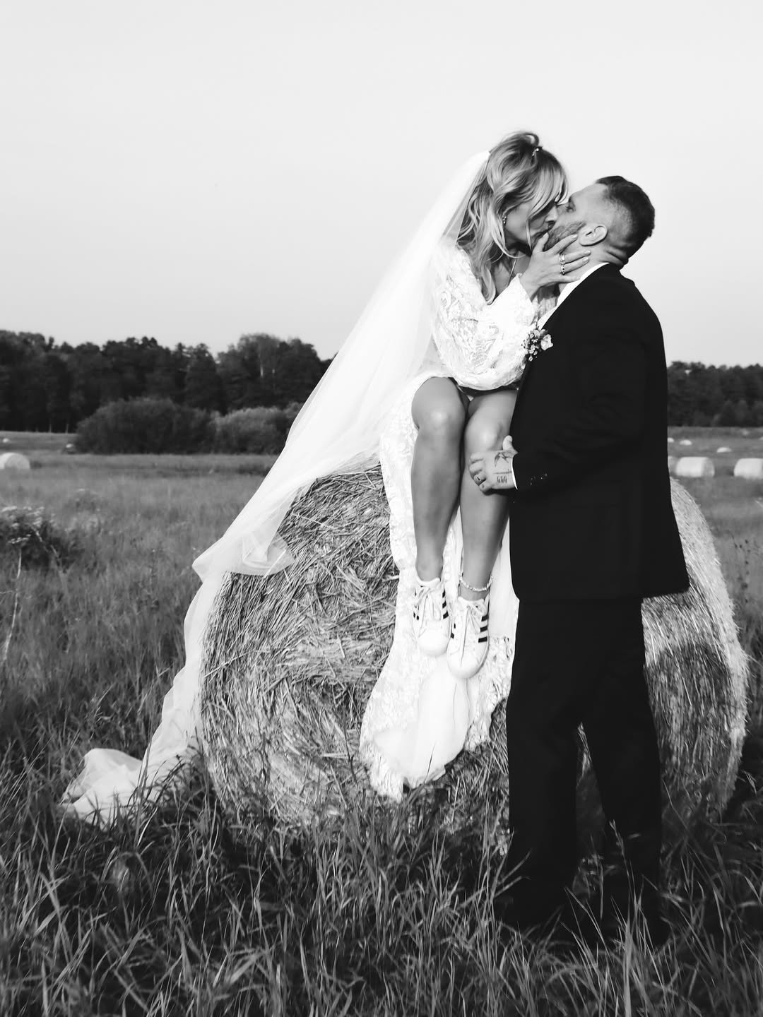 Patrycja Markowska z mężem Tomaszem, zdjęcie ślubne