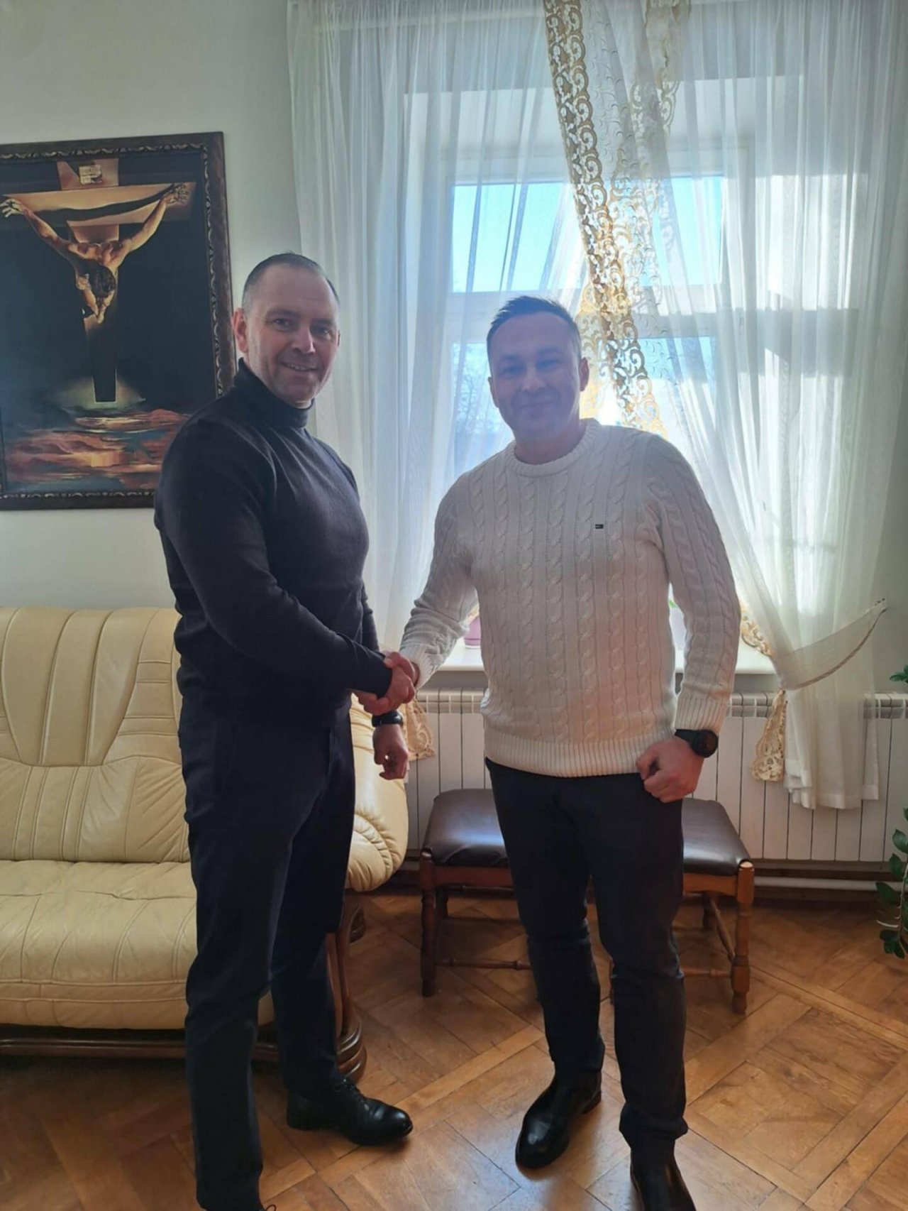 Karol Nawrocki z Tomaszem Kwiatkowskim