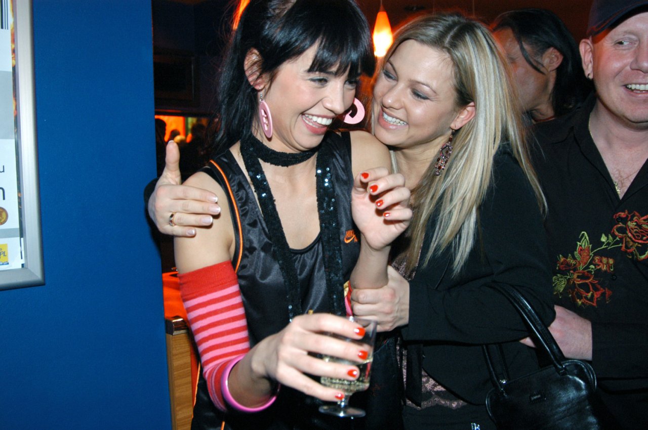 Katarzyna Bujakiewicz i Anna Przybylska na premierze filmu