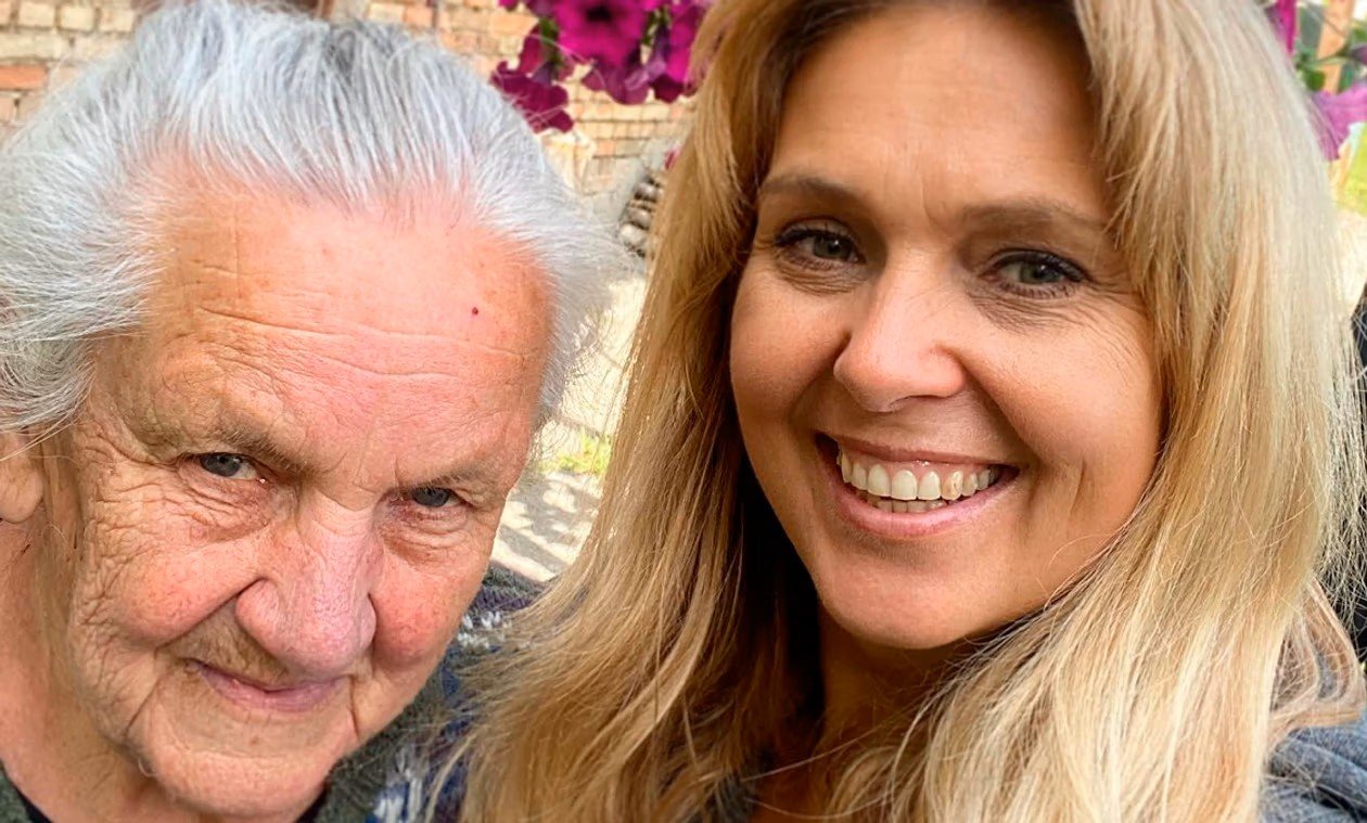 Ewa Wachowicz z mamą Wiesławą