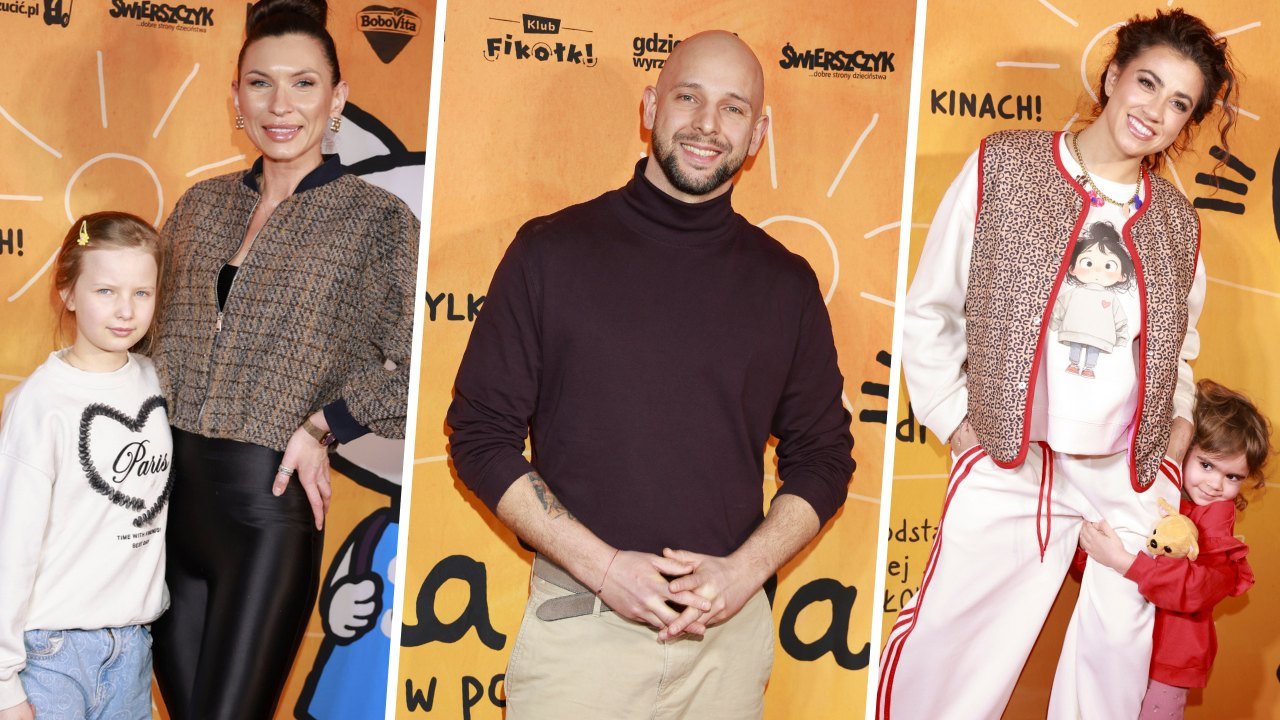 Gwiazdy z dziećmi na premierze. Fani miażdżą polską aktorkę za to, co zrobiła niemowlakowi na ściance [galeria]